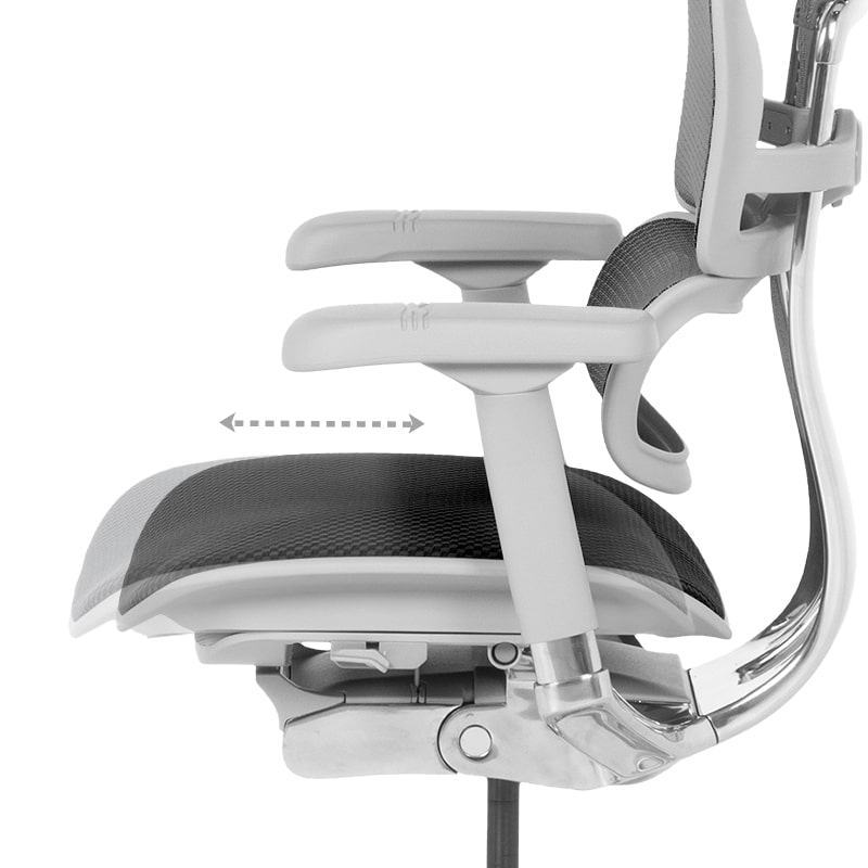 Ергономичен офис стол Ergohuman Elite 2 черен-сива рамка